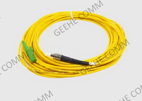 9/125 OS2 Einmodenfaser-Kabel 10m E2000/APC des Duplex-2.0mm zu FC/UPC