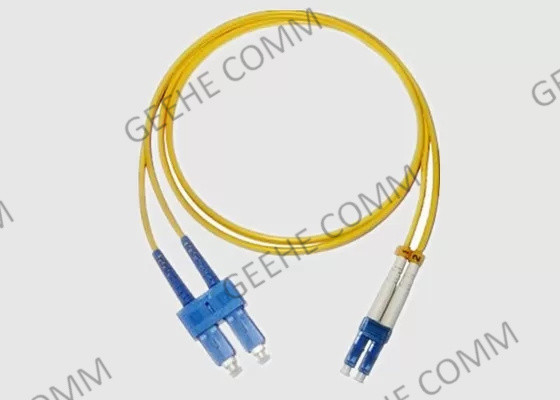 Zipcord-Aufbruch-Duplex 1M LC To Sc-Einmodenfaser-Flecken-Kabel