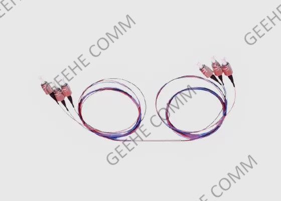 Koppler-Teiler-Doppelfenster des Monomode--0.9mm der Faser-2X2 FC/APC FBT