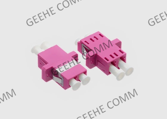 LC-/UPClichtwellenleiter-Adapter-Duplex Millimeter OM4 flanschte Faser Violet Mikrolinks OM4