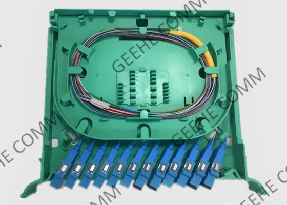 Kern-Faser Monomode- Sc UPC Fanout-12 Optik-Gestell-Berg PLC-Teiler-0.9mm