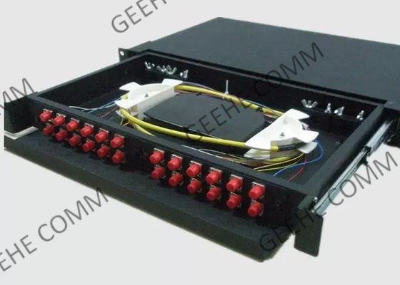 Port-FC Faser-Optikschalttafel des Zirkoniumdioxid-Einsatz-Singlemode 2U 24