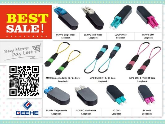 MPO/SC/LC Loopback Schnellanschluss-Glasfaserstecker: Wenige Dollar lösen große Probleme durch einen Stecker mit zwei Anschlüssen.