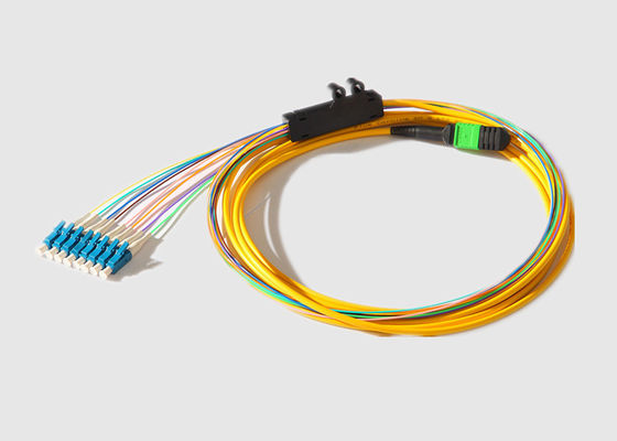 Monomode- 2.0MM 40G MPO zum Faser-Ausbruch-Kabel 8 X LC