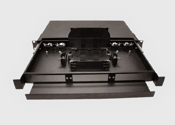 1 RU 12 Singlemode LC-UPC Portzöpfe der Gestell-Berg-Flecken-und Spleiß-Platten-900um