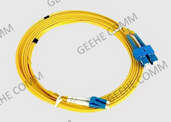 3M SC-LC 9/125 OS2 Singlemode faser-Flecken-Kabel PVCs OFNR Duplex