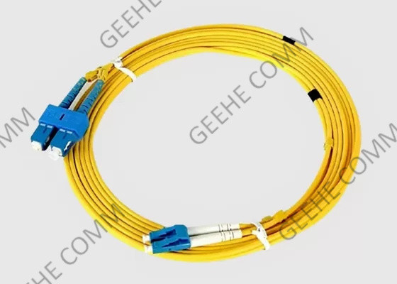 3M SC-LC 9/125 OS2 Singlemode faser-Flecken-Kabel PVCs OFNR Duplex