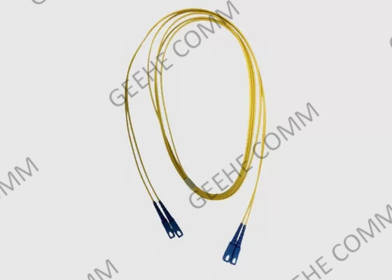 Jacken-Duplex 9/125 SC-SC PC Faser-Verbindungskabel 3Ms Yellow LSZH