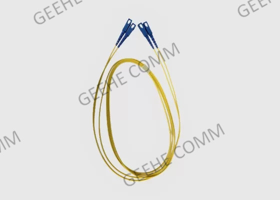 Jacken-Duplex 9/125 SC-SC PC Faser-Verbindungskabel 3Ms Yellow LSZH
