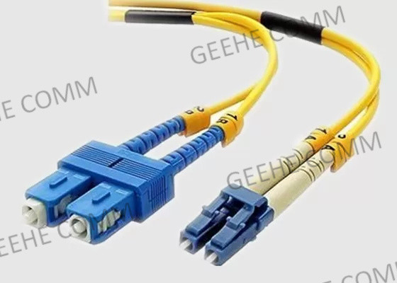 Zipcord-Aufbruch-Duplex 1M LC To Sc-Einmodenfaser-Flecken-Kabel