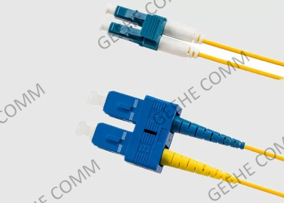 Zipcord-Aufbruch-Duplex 1M LC To Sc-Einmodenfaser-Flecken-Kabel