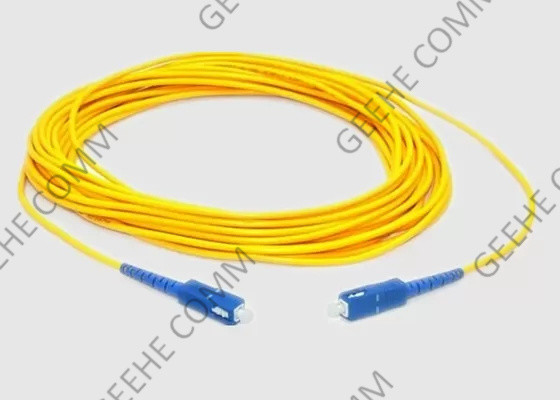 Gelbes 3.0mm Sc zum Sc-Einmodenfaser-Optikverbindungskabel