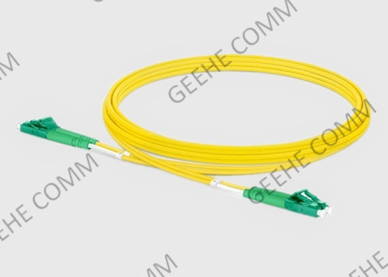 LC APC Monomode- PVC-Faser-Optikflecken LC APC zum Duplex-OS2 verkabeln 5M 2.0mm