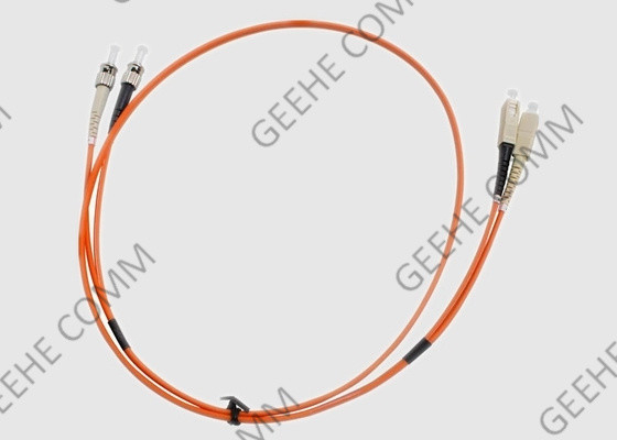 Sc zu St.-Duplex Faser-Optikflecken-Kabel in mehreren Betriebsarten 2.0mm PVC-OM1