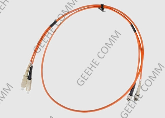 Sc zu St.-Duplex Faser-Optikflecken-Kabel in mehreren Betriebsarten 2.0mm PVC-OM1