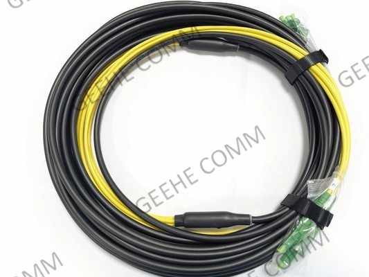4 singlemode Ausbruchkabel der Faser, 12m