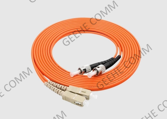 verkabeln Duplexmultimodefaser-Flecken 3Ms ST/SC Orange 50/125 OM2 3.0mm