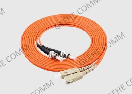 verkabeln Duplexmultimodefaser-Flecken 3Ms ST/SC Orange 50/125 OM2 3.0mm