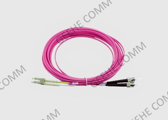 10GB LC zu St.-Duplex OM4 in mehreren Betriebsarten Violet Fiber Optic Ftth Cable