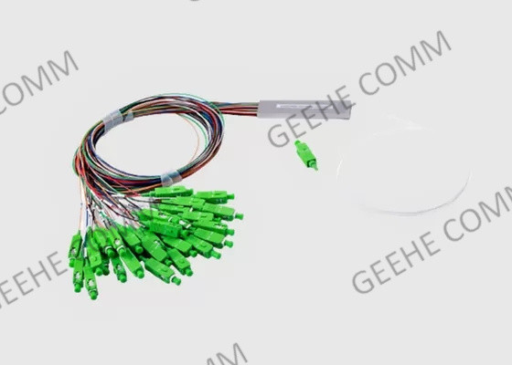 Singlemode des PLC-1x 26 Verbindungsstücke 60/40 Faser-Teiler-Rohr-SC/APC aufgeteilt
