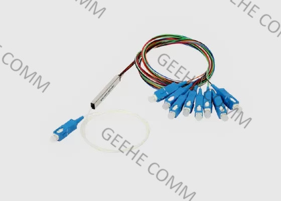 1×8 Stahlrohr SC/APC Mini Fiber Optical Cable Splitter