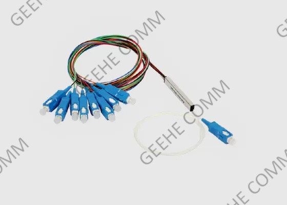 1×8 Stahlrohr SC/APC Mini Fiber Optical Cable Splitter
