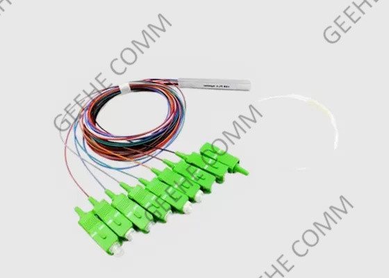 1×8 Stahlrohr SC/APC Mini Fiber Optical Cable Splitter