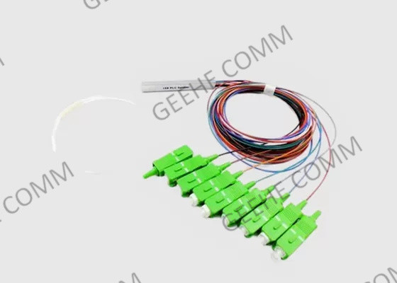 1×8 Stahlrohr SC/APC Mini Fiber Optical Cable Splitter