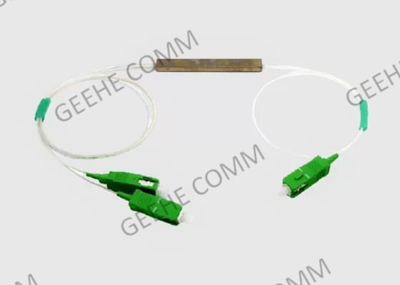 5G 1×2 FTTH optischer Teiler Sc APC 0.9mm mit 2 in 1 heraus