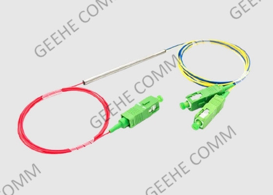 Rohr 980 des Metall1×2 kleiner Faser-Teiler Verdrahtungshandbuch-&amp;1550 mit Sc-Verbindungsstücken