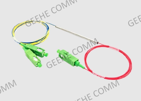 Rohr 980 des Metall1×2 kleiner Faser-Teiler Verdrahtungshandbuch-&amp;1550 mit Sc-Verbindungsstücken