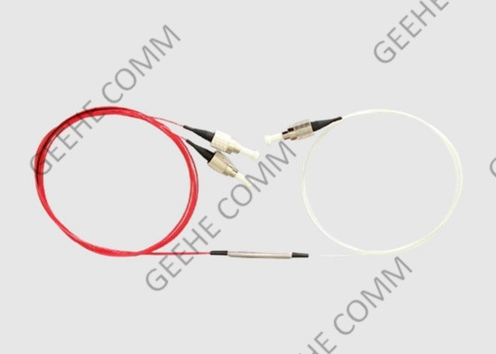 Singlemode FBT Teiler 1550 0.9mm 1x2 FC/APC FC/APC 9/125 10/90 aufgeteiltes Verhältnis