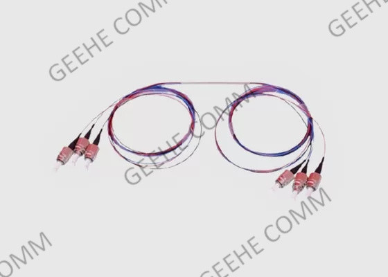 Koppler-Teiler-Doppelfenster des Monomode--0.9mm der Faser-2X2 FC/APC FBT