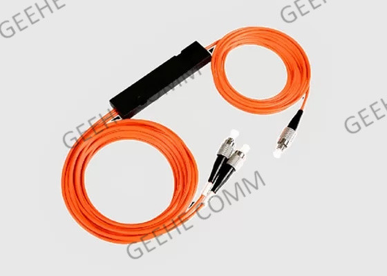 1×2 FC Koppler-Teiler Sc Singlemode 50/50 Verhältnis-FBT mit ABS Kasten