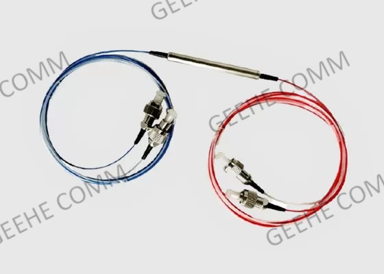 Teiler des Monomode--2X2 FC/APC FBT verdoppeln Faser des Fenster-0.9mm mit losem Rohr