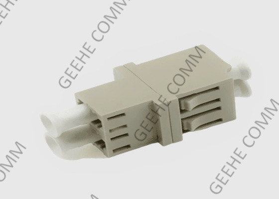 Beige Duplexadapter Millimeters LC UPC Lichtwellenleiter-OM3 mit Flanschen