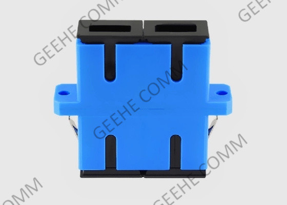 Blaues Farbe-Sc Sc-Multimodefaser-zum Optikadapter-Koppler mit Flanschen