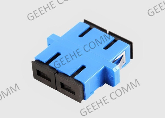 Blaues Farbe-Sc Sc-Multimodefaser-zum Optikadapter-Koppler mit Flanschen