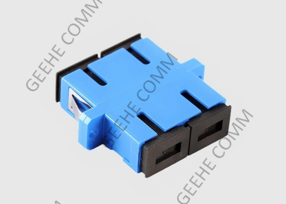 Blaues Farbe-Sc Sc-Multimodefaser-zum Optikadapter-Koppler mit Flanschen
