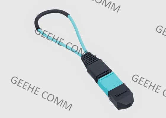 0.3m OM4 MPO MTP Faser-Optikloopback-Adapter