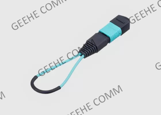 0.3m OM4 MPO MTP Faser-Optikloopback-Adapter