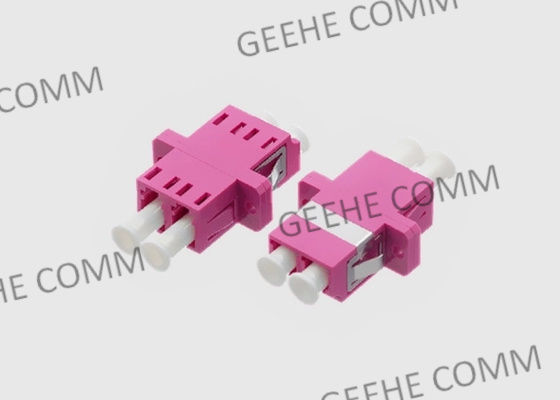 LC-/UPClichtwellenleiter-Adapter-Duplex Millimeter OM4 flanschte Faser Violet Mikrolinks OM4
