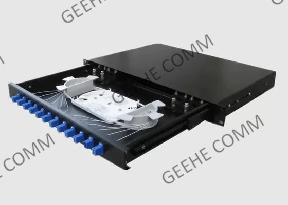 Gestell brachte 24 Faser-Optikschalttafel des Kern-FC ODF 3U an