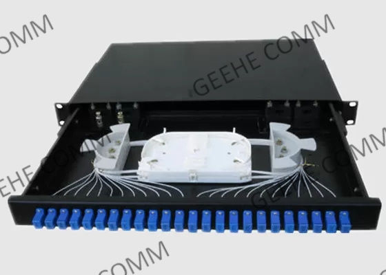 FASER-Schalttafel FTTH 1U 19 Portzoll-24 mit Adapter
