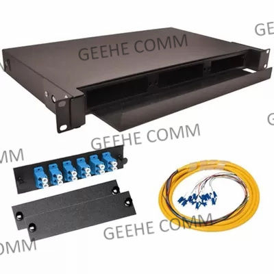 Industrielles 4U 24 Port-OM3 MPO zu LC-Schalttafel