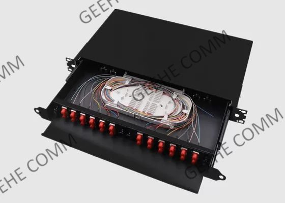 Port-FC Faser-Optikschalttafel des Zirkoniumdioxid-Einsatz-Singlemode 2U 24