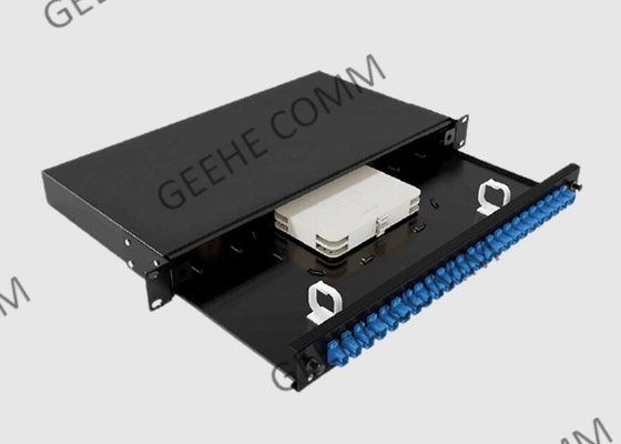 19" Gestell angebrachte Faser-Optikschalttafel 24 Port-Inspektionsduplexadapter