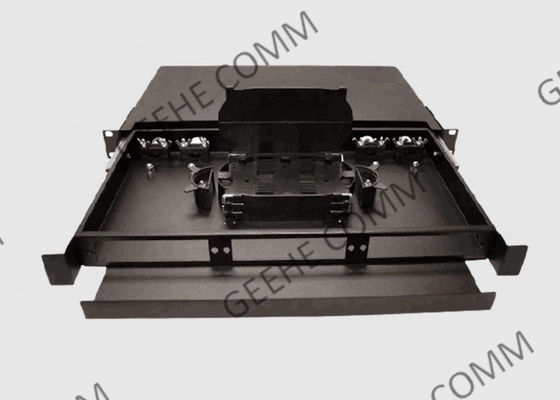 1 RU 12 Singlemode LC-UPC Portzöpfe der Gestell-Berg-Flecken-und Spleiß-Platten-900um