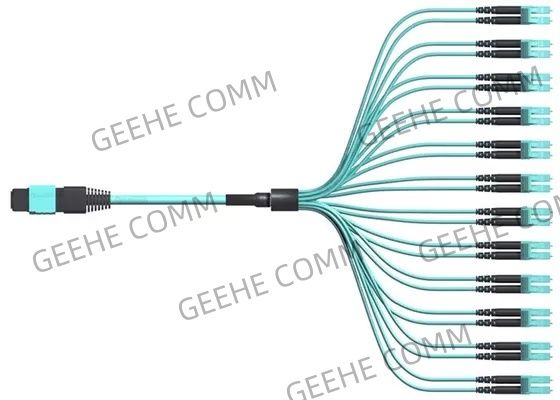 144 LWL - Kabel der Faser-OM3 LC Dulpex 100G MPO