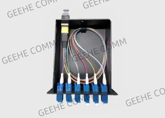 12 Faser vorinstallierte 6 Duplex-Faser-Ausbruch-Kabel-Kassette LC-Adapter-MTP/MPO